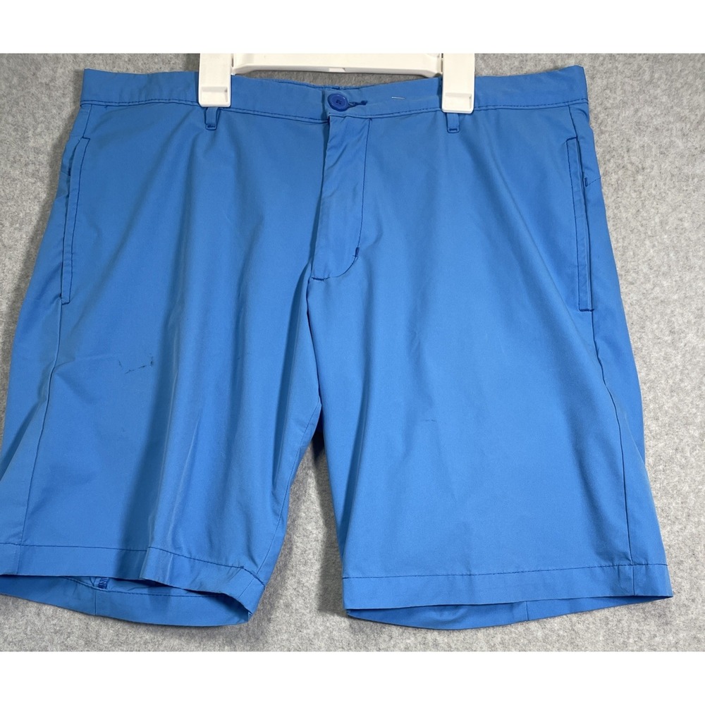 ROBERT GRAHAM Classic Fit Blue Chino Golf Shorts Men's Size 34 Athletic Unlined
